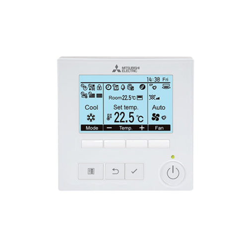 Mitsubishi Electric PAR-41MAAM Wired Backlit Wall Controller